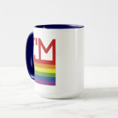 Mug Je suis gay| Indicateur Rainbow (Devant gauche)