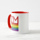 Mug Je suis gay| Indicateur Rainbow (Devant gauche)