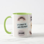 Mug Je suis Gluten Crème Libre Jaune Blush Moderne Abs (Gauche)