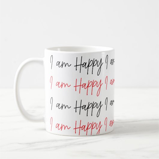 Mug Je suis heureux (Gauche)