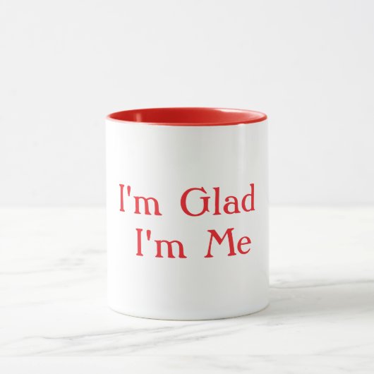 Mug Je suis Heureux d'être Moi Blanc (Centre)