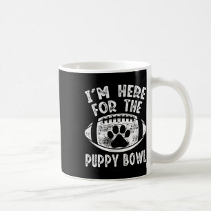 Mug Je suis ici pour le maillot Puppy Bowl - T-shirt d