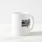 Mug Je suis immunisée contre la peur avec deux filles (Devant droit)