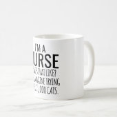 Mug Je suis infirmière ce que c'est que d'imaginer ess (Devant droit)