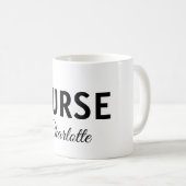 Mug Je suis infirmière médecin expert ajouter votre no (Devant droit)