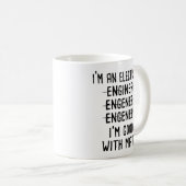 Mug Je suis ingénieur électrique, je suis doué en math (Devant droit)