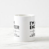 Mug Je suis ingénieur pour gagner du temps, supposons  (Centre)