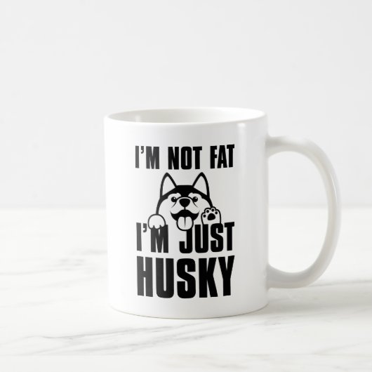 Mug Je suis juste Husky (Droite)