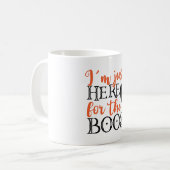 Mug Je suis juste ici pour le Boos Halloween Funny (Devant gauche)