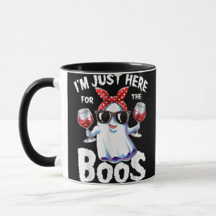 Mug Je suis juste ici pour le Boos Halloween Women Gho