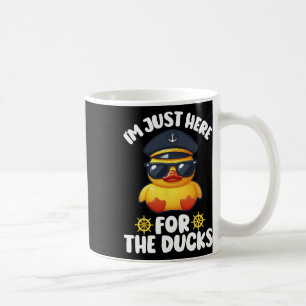 Mug Je suis juste ici pour les canards Drôle Cruising