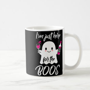 Mug Je suis juste ici pour les huées Halloween drôle