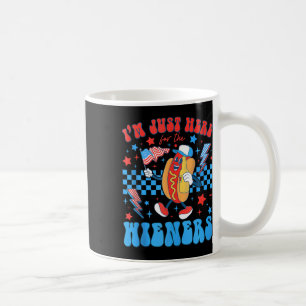 Mug Je suis juste ici pour les saucisses drôle 4 juill