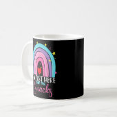 Mug Je suis juste ici pour les snacks Rainbow Women Fo (Devant gauche)