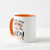 Mug Je suis juste ici pour l'Halloween Candy Custom (Devant gauche)