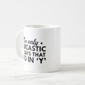 Mug Je suis juste sarcastique (Devant gauche)