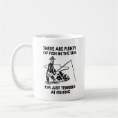 Mug Je suis juste terrible à la pêche (Gauche)