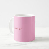 Mug je suis juste une fille (Devant gauche)