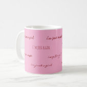 Mug je suis juste une fille (Devant gauche)