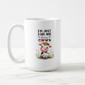 Mug Je suis juste une fille qui aime les vaches Classi (Gauche)
