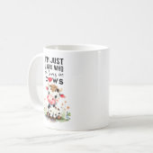 Mug Je suis juste une fille qui aime les vaches Classi (Devant gauche)