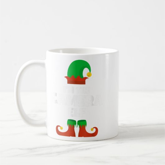 Mug Je suis La Caméra Elf Famille Pyjama Christmas Man (Gauche)