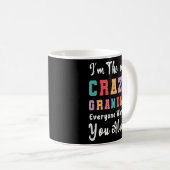 Mug Je suis la folle grand-mère folle (Devant droit)