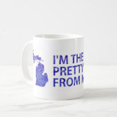 Mug Je suis la jolie fille du Michigan (Devant gauche)