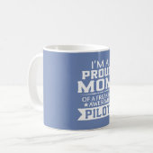 Mug Je suis la MAMAN D'UN PILOTE FIER (Devant gauche)
