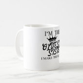 Mug Je suis la plus vieille soeur que je fais les règl (Devant gauche)
