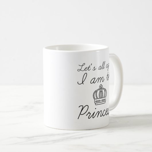 Mug Je Suis La Princesse (Devant droit)
