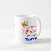 Mug Je suis la princesse (Devant droit)