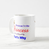 Mug Je suis la princesse (Devant gauche)