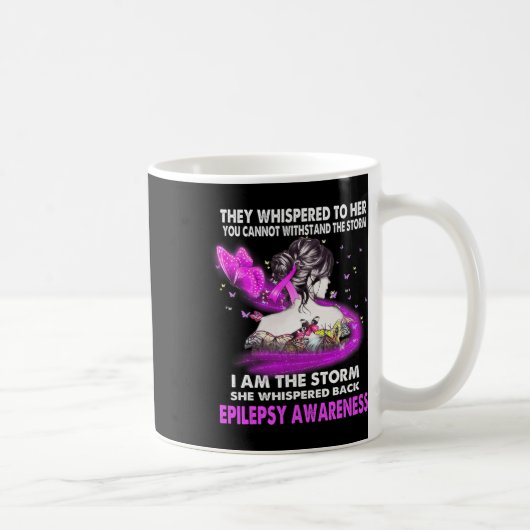 Mug Je suis la tempête Sensibilisation à l'épilepsie (Droite)