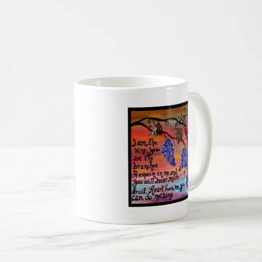 Mug Je suis la vigne John 15 5 (Devant droit)