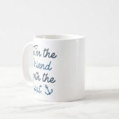 Mug Je suis l'ami avec le bateau (Devant gauche)