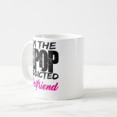 Mug Je suis l'amie dépendante de KPOP - couplez la (Devant gauche)