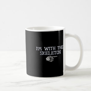 Mug Je suis le avec le squelette en costume d'Hallowee
