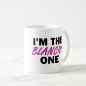 Mug Je suis le Blanche un (Devant droit)