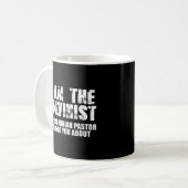 Mug Je Suis Le Calviniste Votre Pasteur Arminien Vous  (Devant gauche)