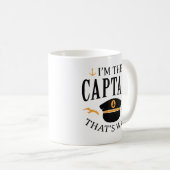 Mug Je suis le capitaine (Devant droit)
