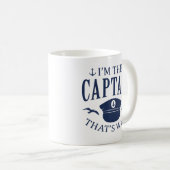 Mug Je suis le capitaine (Devant droit)