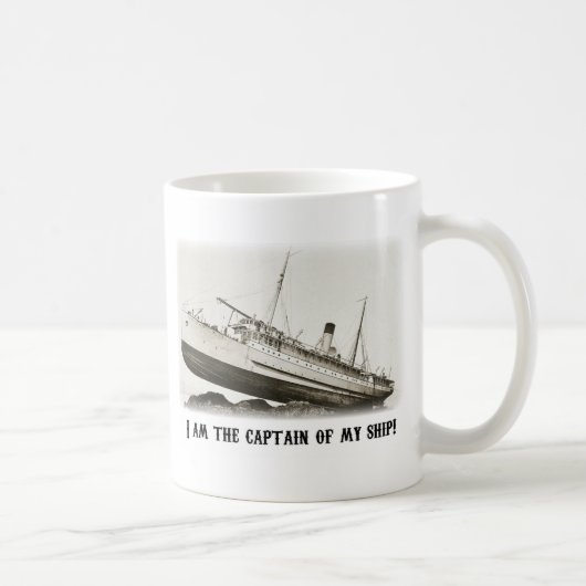 Mug Je suis le capitaine de mon bateau (Droite)