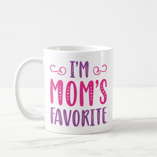 Mug Je suis le favori de maman (Gauche)