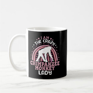 Mug Je suis le fou chimpanzé dame singe Primates chi