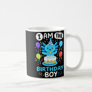 Mug Je suis le garçon d'anniversaire Enfants Axolotl A