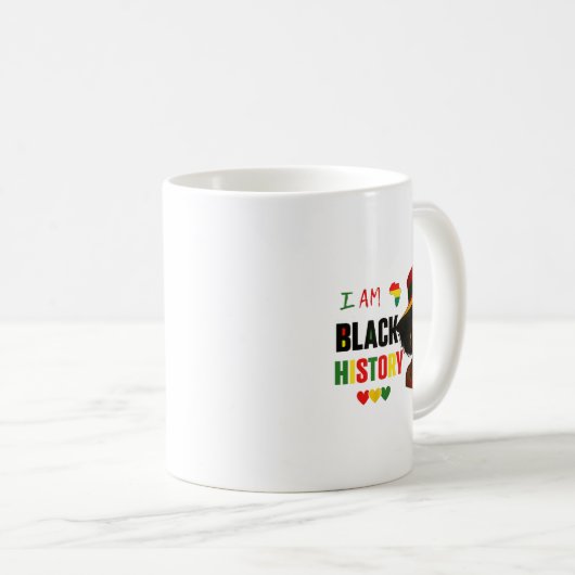 Mug Je suis le mois de l'histoire des Noirs Afro-Améri (Devant droit)