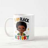 Mug Je suis le Mois de l'histoire des Noirs Afro-Améri (Gauche)