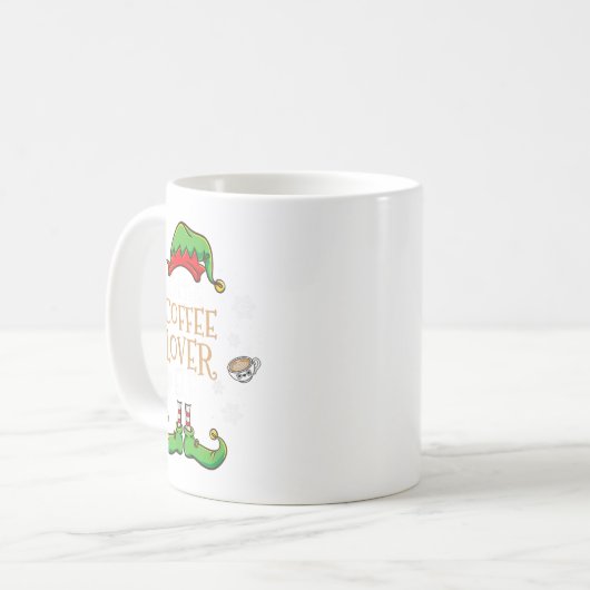 Mug Je Suis Le Noël De L'Elfe Du Café (Devant gauche)