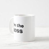 Mug Je suis le PATRON (Devant gauche)